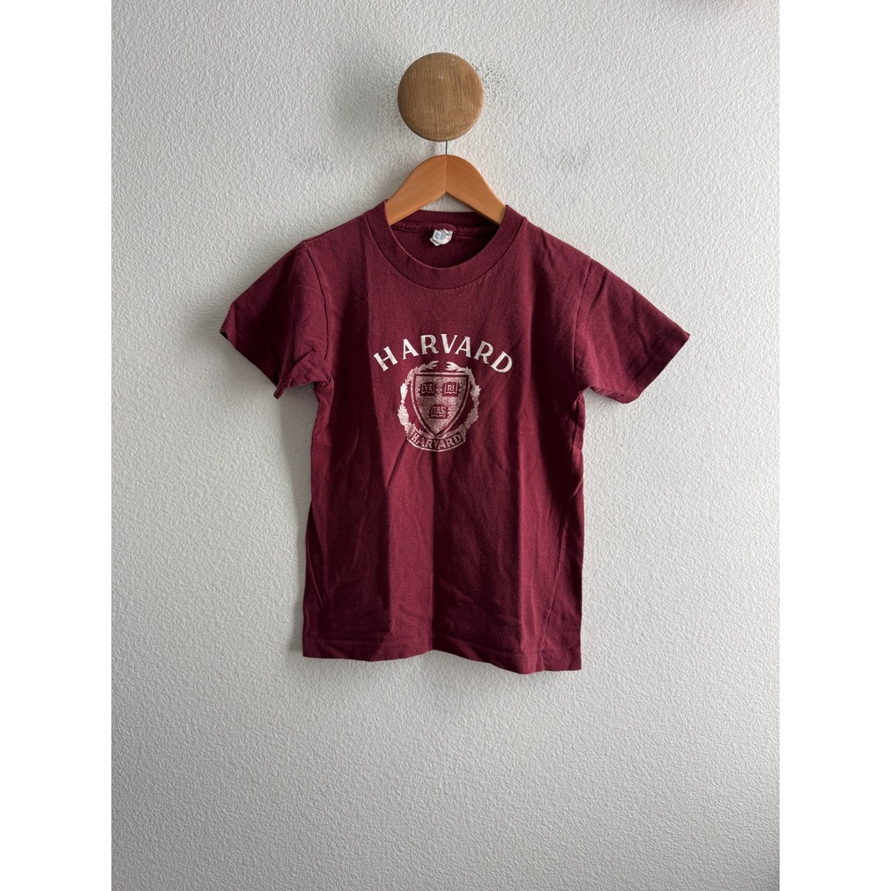Vintage Champion Harvard University Tshirt Kids Size Medium 10-12 Made in USA